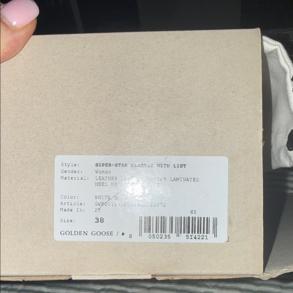 Golden Goose White and Gray Sneakers - Picture 6 of 7